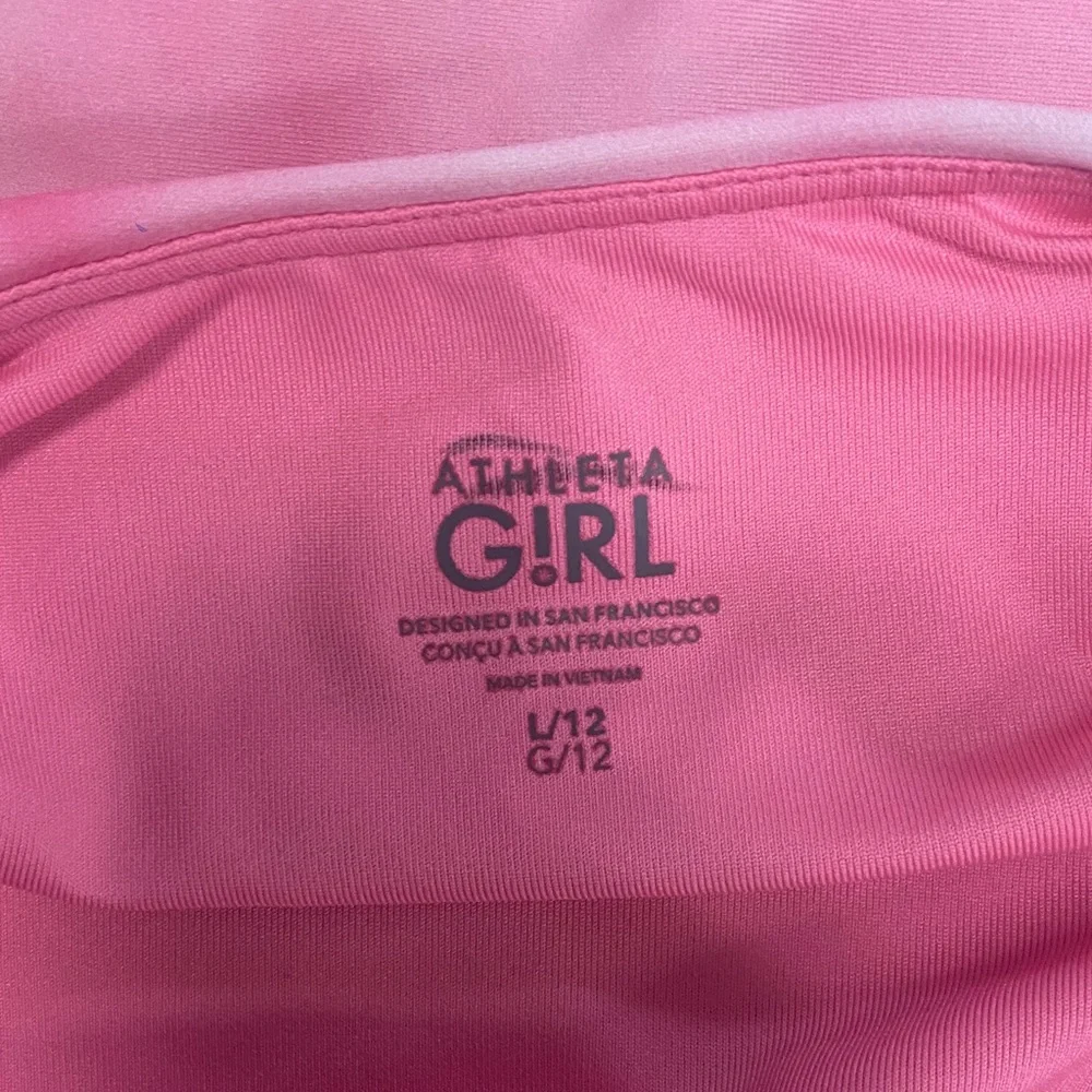 Athleta Kids Pink and White Swim One Piece - Picture 4 of 4